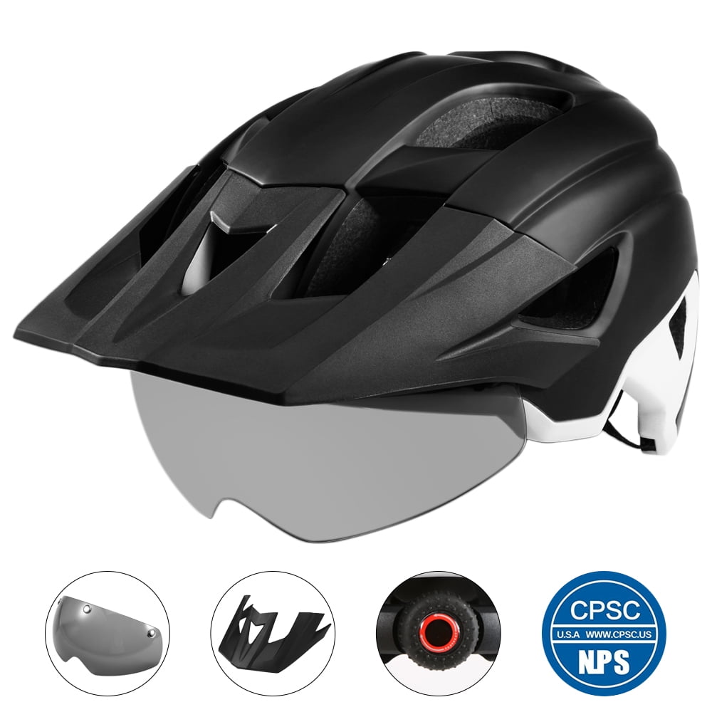MTB Bike Helmet Mountain Bicycle Cycling Detachable Visor with Free Helmet Cover