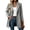 Gray-#001, variant on Women's Long Blazer Coat Notched Lapel Single Breasted Long Sleeve Button Front with Pockets Casual Fall Winter Outerwear,Khaki 2XL