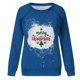 thumbnail image 4 of Sudadera para mujer Sudaderas con cuello redondo Primavera Otoño Manga larga Estampado de Navidad Suéter Top Odeerbi ODB-5, 4 of 5