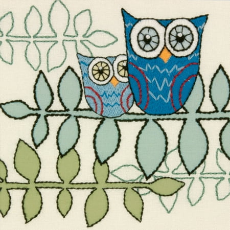 Dimensions Handmade Collection Owl Crewel Embroidery Kit, 10