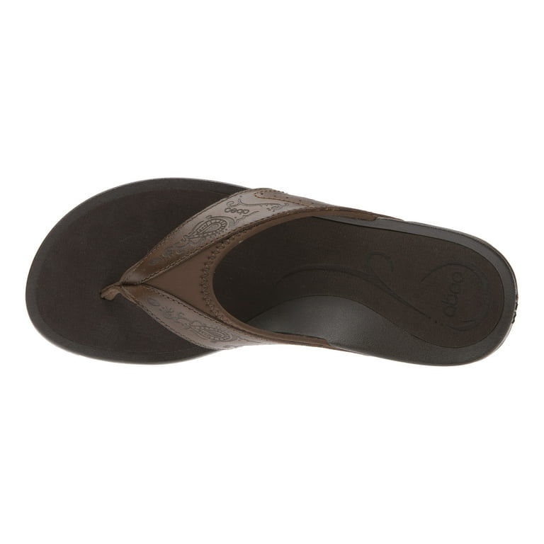 ABEO Balboa Metatarsal Flip Flop Sandals in Brown