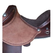 Half Breed Western Saddle – Durable Leather Construction, Deep Suede Seat & Classic Tooled Finish