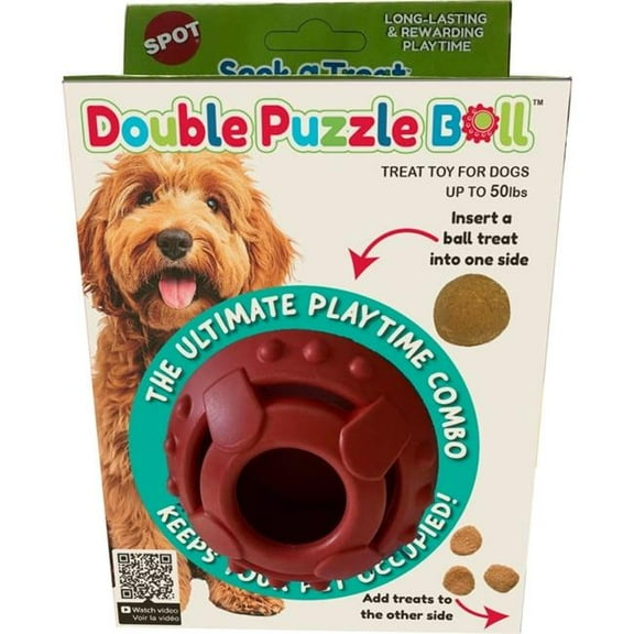 Spot 54978 3.25 in. Seek A Treat Puzzle Ball
