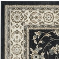 thumbnail image 5 of SAFAVIEH Lyndhurst Janel Traditional Bordered Area Rug, Anthracite/Cream, 7' x 7' Square, 5 of 7