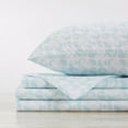 thumbnail image 4 of Great Bay Home Pattern Microfiber Wrinkle Resistant Sheet Set  (Twin, Blue - Dots), 4 of 6