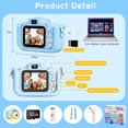 thumbnail image 3 of Kids Selfie Camera,1080HD 20MP Digital Camera for Boys Girl,Kids Toys Christmas Birthday Gifts for Girls Age 3-12 Kids Camera with 32GB SD Card, 3 of 8