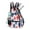 Red, White And Blue Firework Pattern, variant on Pickleball Bags for Men Women Pickleball Backpack with Large Capacity Lightweight Adjustable Pickleball Sling Bag Hold Paddles, Balls, Accessories Red, White And Blue Heart And Star Pattern