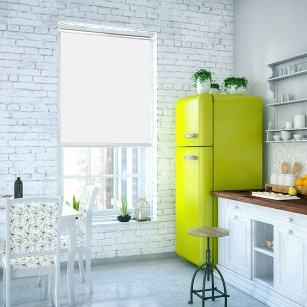 Cortinas Enrollables Impermeables Para Ventanas, Fáciles De Limpiar, Brindan Protección UV
