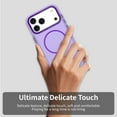 thumbnail image 4 of Allytechgroup for Apple iPhone 11 Pro Max Protective Case, [Compatible with Magsafe] Magnetic Back Cover PC+TPU Anti-Scratch Shock-Absorbent Anti-Fingerprint Matte Lightweight Non-Slip, Purple, 4 of 7