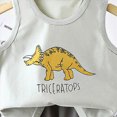 thumbnail image 4 of TOWED22 2 Piece Baby Toddler Boy Clothing Sets Sleeveless Shirt Top + Cute Graphic Pull-on Shorts Summer Casual Outfits(Grey,7-8 Y), 4 of 4