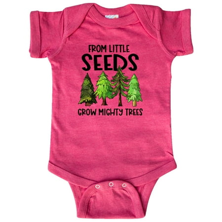 

Inktastic From Little Seeds Grow Mighty Trees Gift Baby Boy or Baby Girl Bodysuit