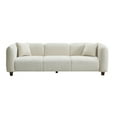 thumbnail image 6 of Christopher Knight Home 87" Modern Upholstered Sofa, Oversized 3-Seater Couch with Pillows, Wood Legs, Beige, 6 of 7