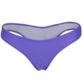 thumbnail image 2 of Women Swimwear Briefs Triangle Bikini Thong Bikini Bottom Underwear, Purple, L, 2 of 8