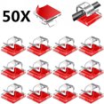 thumbnail image 1 of 10/20/50PCS Cable Organizer Clips Cable Management Desktop & Workstation Wire Manager Cord Holder USB Charging Data Line Winder 10PCS-White, 1 of 5