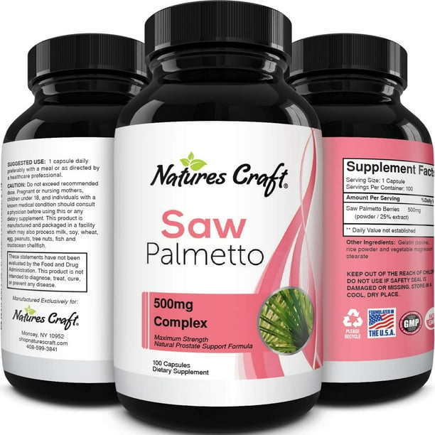 Natures Craft Pure Saw Palmetto Hair Loss, Prostate Health