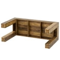 thumbnail image 2 of Barara King 63" Long Wooden Bar Table, Rectangular Mondern Counter Table for Kitchen, Home Bar, Living Room, Rustic Brown, 2 of 5