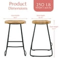 thumbnail image 2 of Adore Decor Mason Counter Stool Light Beige, 2 of 5