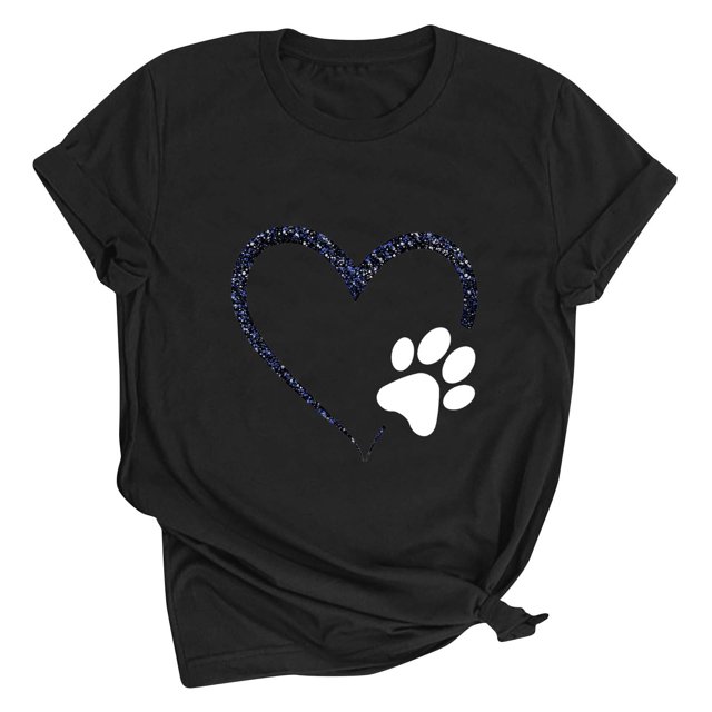 Meichang T-Shirts de la Saint-Valentin pour Femmes, T-Shirts Graphiques Amour, Col Rond, Coupe Ample, Manches Courtes, T-Shirts de la Saint-Valentin pour Femmes