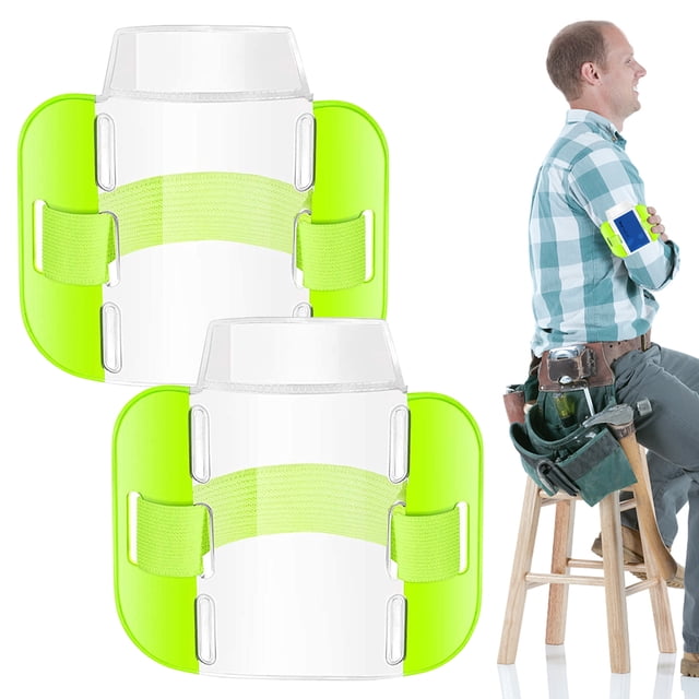 Qarigey Paquete de 2 bandas elásticas para el brazo, soporte para tarjeta de crédito, funda de almacenamiento Vertical portátil, funda Carteras