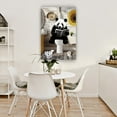thumbnail image 6 of Funny Panda Poster Toilet Wall Art Bathroom Decorative Bedroom Contemporary Canvas Painting Hanging Home Kitchen Giclee Artwork Picture Prints, 6 of 6