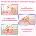 thumbnail image 7 of Huge Wave Baby Play Mat, Baby Play Gym Funny Piano Tummy Time, Activity Mat with 5 Infant Learning Sensory Toys, Music and Lights Boy & Girl Gifts for Newborn Baby 0 to 3 6 9 12 Months, 7 of 7
