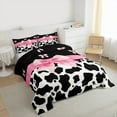 thumbnail image 3 of Castle Fairy Full 3-Piece Bow Cow Comforter Set - Farm Animal Bedding, 3 of 8