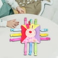 thumbnail image 2 of Juguete de aprendizaje para niños pequeños, juguete con cierre, estimulación táctil, juguete sensorial interactivo Conejo, 2 of 9