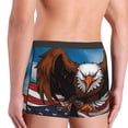thumbnail image 3 of KLL Cartoon Bald Eagle USA Men's Cotton Boxer Briefs Underwear-XX-Large, 3 of 8