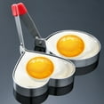 thumbnail image 2 of Fried Egg Mold Creative Shape Non-Stick Ergonomic Handle High Durability Clean Easily Corrosion Resistant Stainless-Steel Different Shaped Egg Pancake Ring Mold Home Supplies, 2 of 7