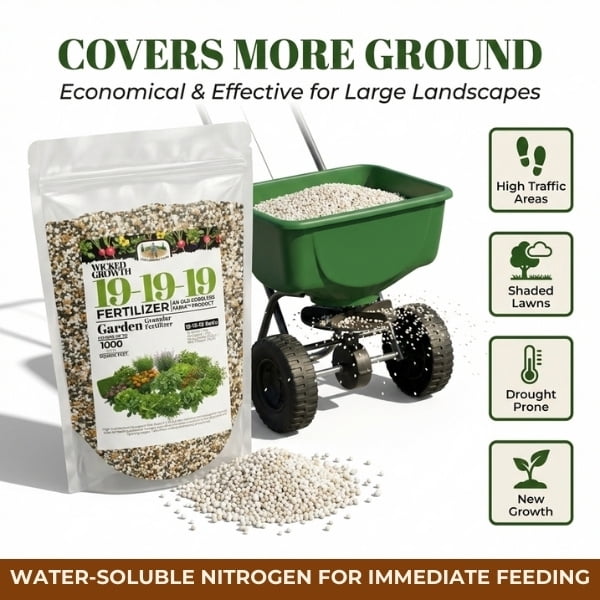 Old Cobblers Farm™ Fertilizer 19-19-19 for Food Plots - Balanced Nutrition for Lush Growth - Fertilizer (15 lbs)