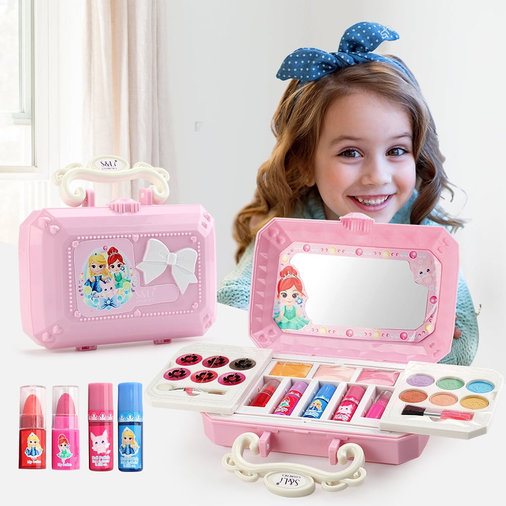 RELAX Washable Makeup Girls Toy Kids Makeup Kit for Girls, Non Toxic