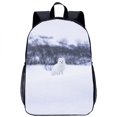 thumbnail image 1 of Arctic Fox-mochila escolar para niños y niñas, bolsa para portátil de viaje con estampado 3D, 17 pulgadas, regalo de temporada escolar, 1 of 4