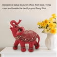 thumbnail image 2 of Figura decorativa de Feng Shui para la riqueza: estatua de elefante de resina con vestimenta ceremonial para la buena suerte y la prosperidad, adorno decorativo para el hogar, la oficina o la e, 2 of 6