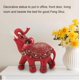 thumbnail image 2 of Figura decorativa de Feng Shui para la riqueza: estatua de elefante de resina con vestimenta ceremonial para la buena suerte y la prosperidad, adorno decorativo para el hogar, la oficina o la e, 2 of 6