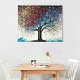 thumbnail image 3 of ONETECH Night Lights Tree Canvas Wall Decor for Living Room, Bedroom, Bathroom, Kitchen, Office, Bar, Dining & Guest Room - Ready to Hang 16\x12\, 3 of 4