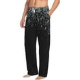 thumbnail image 2 of Xecao Silver Glitter1 Men's Straight Lounge Pajama Pants: The Ultimate in Comfortable Sleepwear, 2 of 9