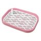 thumbnail image 1 of Bandeja de entrenamiento para inodoro de perros y cachorros, almohadilla de entrenamiento, soporte para orina de mascotas Rosa Blanco, 1 of 8