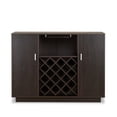 thumbnail image 5 of Wine Bar Cabinet with 2 Door, Home Coffee Cabinet with Stemware Rack, Kitchen Buffet Sideboard with Storage Shelf  for Living Room, Dining Room, Espresso, 5 of 7