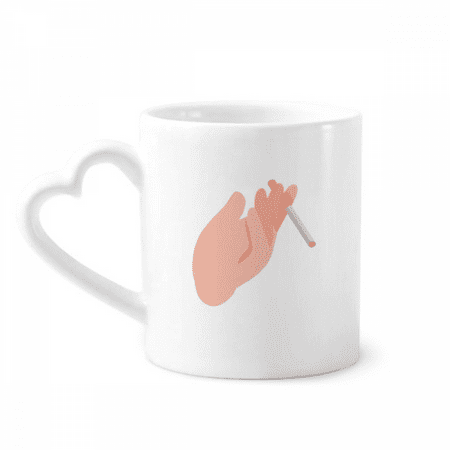 

Toepost Clip Intervein Gesture Finger Mug Coffee Cerac Drinkware Glass Heart Cup