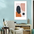 thumbnail image 4 of IDEA4WALL Framed Canvas Prints Wall Art Blue, Pink & Orange Textured Spots for Living Room, Bedroom, Office Ready to Hang - 16x24 inches, 4 of 4