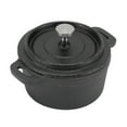 thumbnail image 4 of Dutch Oven Double Traditional Style Thickened Ergonomic Handle Insulation Cast Iron Cooking Pot with Lid Diameter 20CM, 4 of 22