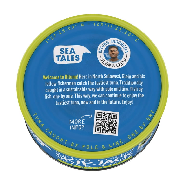 Sea Tales Skipjack Tuna MSC 5 Oz In Olive Oil - Walmart.com