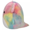 Original Squishmallows Tinley - 11" Rainbow Tie-Dye Axolotl Plush Toy ...