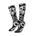 thumbnail image 2 of Bingfone Compression Socks for Women and Men Long Socks for Running Athletic Cycling Nurse-Metallic Gears, 2 of 8