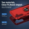 thumbnail image 4 of for Samsung Galaxy A54 5G Case, Slim Fit Military Grade Drop Tested Dual Layer Shockproof Case with 360 Ring Holder Kickstand Protective Rugged Car Magnetic Non-Slip Phone Case,Rose+Red, 4 of 10