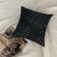 thumbnail image 3 of The HomeCentric Cushion Covers For Couch, Green Pack of 2, 20x20 inch (50x50 cm) Throw Pillows, Silk Crystal & Beaded Throw Pillows For Couch, Abstarct Pattern Modern Style Easter - Peacock Jewel, 3 of 11