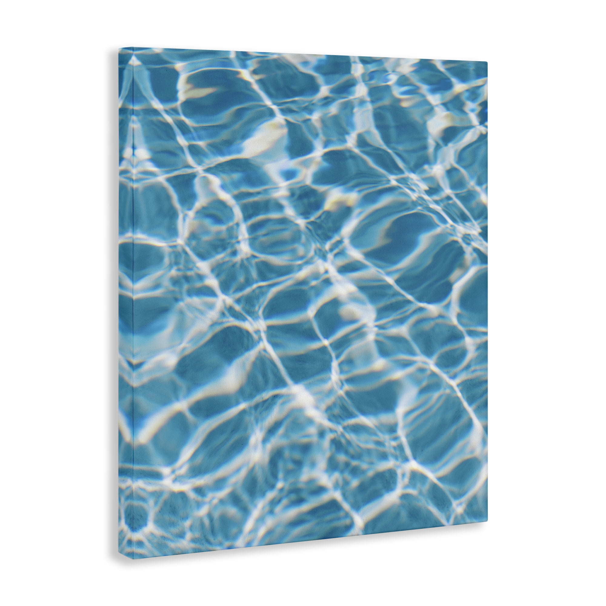 Stupell Industries Ocean Water Ripples Abstract Painting Gallery Wrapped Canvas Art Print Wall Art, 16 x 20