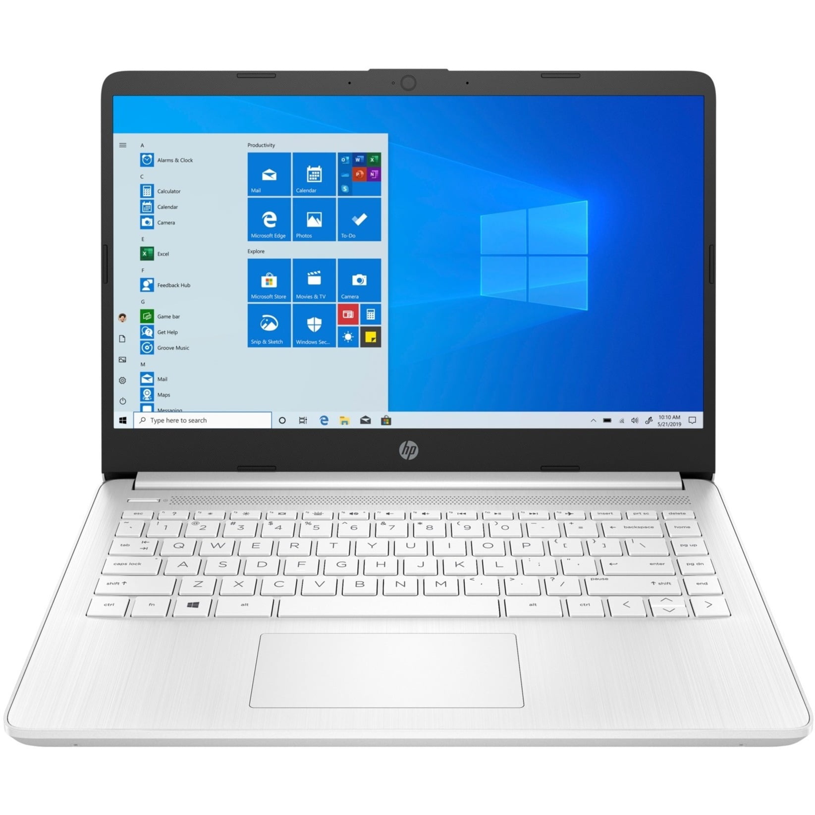 HP 14-fq0041nr - 3000 Series 3020E / 1.2 GHz - Win 10 Home in S mode - Radeon Graphics - 4 GB RAM - 64 GB eMMC - 14" 1366 x 768 (HD) - Wi-Fi 5 - snow white (keyboard frame), snowflake white (cover and