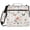 Hand-drawn Flowers and Butterflies, variant on Zipper Binder with Shoulder Strap 2 inch 3 Ring Waterproof File Folder Organizer Bag 500 Sheet Fox with Mushrooms and Leaves