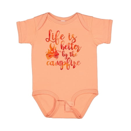

Inktastic Life s Better Campfire Gift Baby Girl Bodysuit
